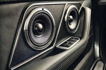 Speakers in a car which can be part of the process on how to measure car speakers