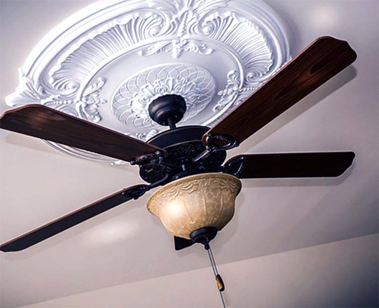 A luxury ceiling fan 